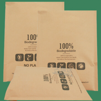 Kraft paper degradable bubble bag